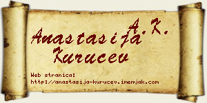 Anastasija Kuručev vizit kartica